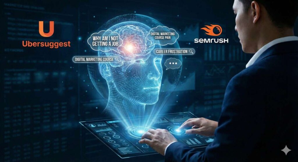 Keyword research and intent-based SEO using Ubersuggest and Semrush